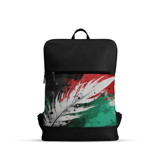 Black Orbit Laptop Backpack Palestine - CANVAEGYPT