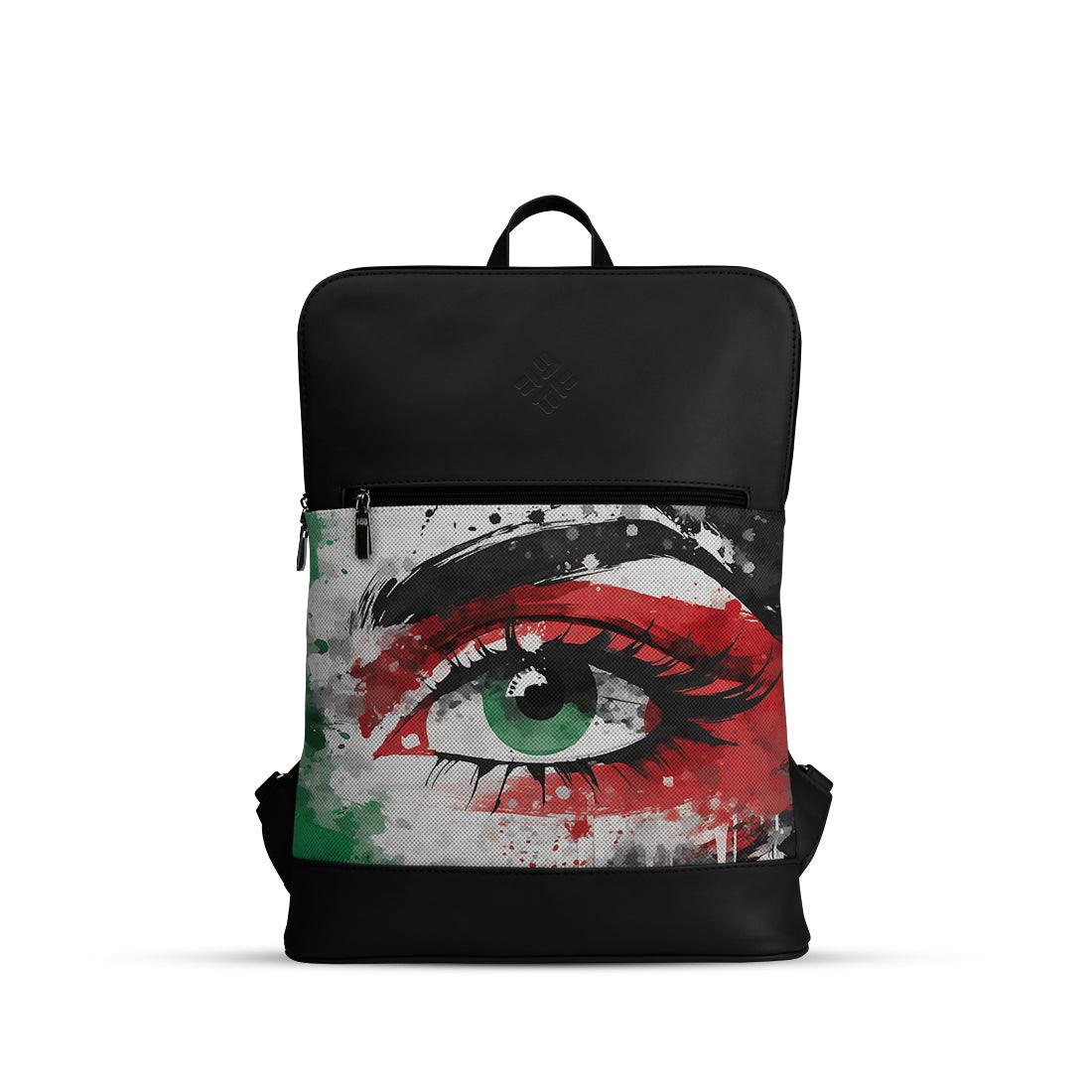 Black Orbit Laptop Backpack Palestine eyes - CANVAEGYPT