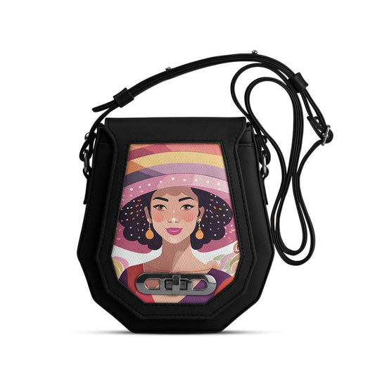 Black Polygon Crossbags diva - CANVAEGYPT