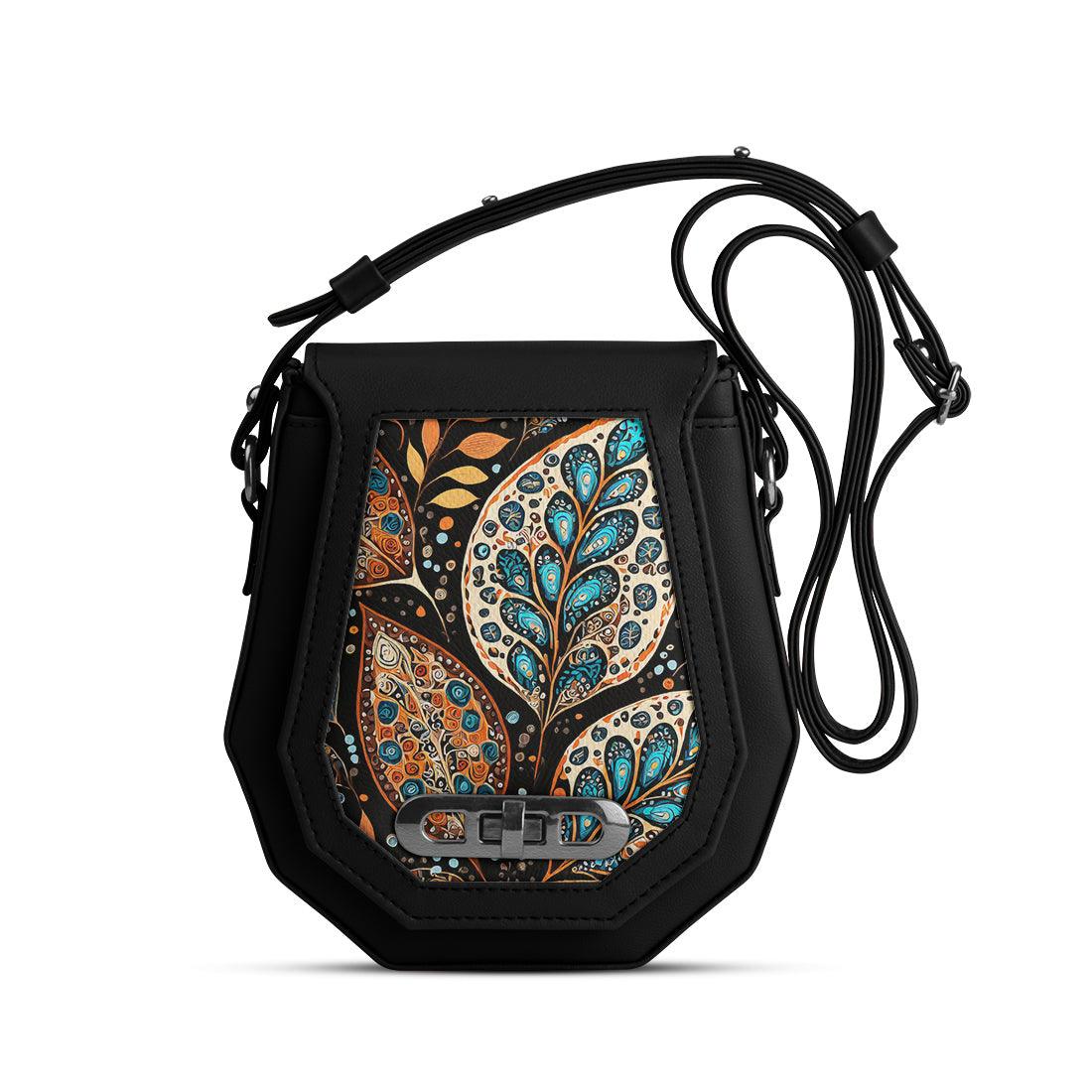 Black Polygon Crossbags leafscape - CANVAEGYPT