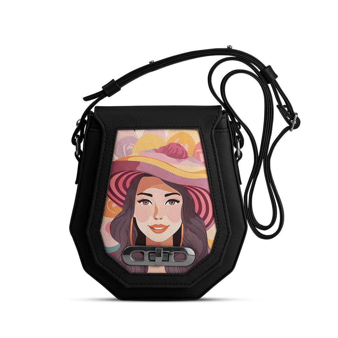 Black Polygon Crossbags marquise - CANVAEGYPT