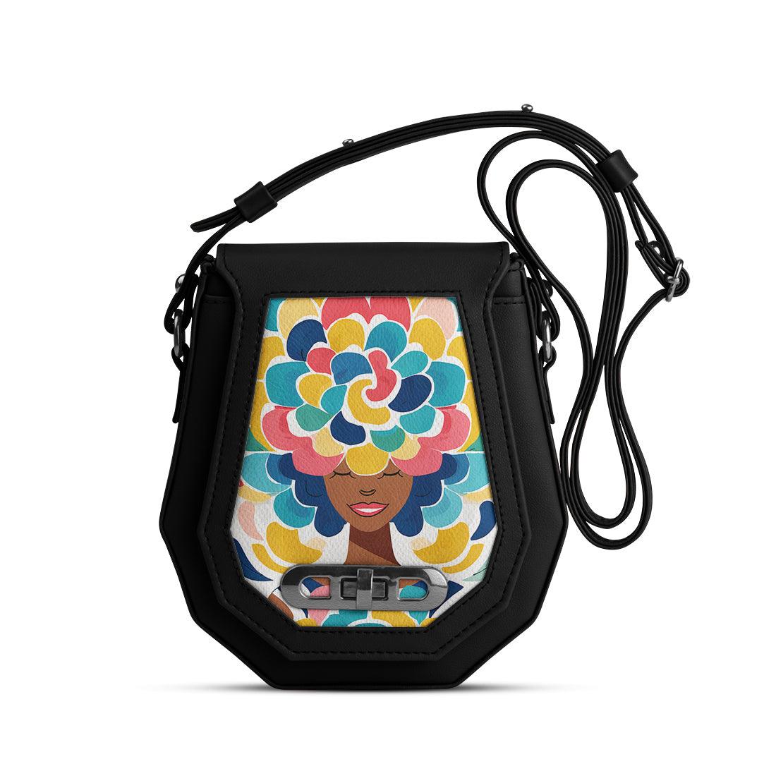 Black Polygon Crossbags  pretty lady - CANVAEGYPT