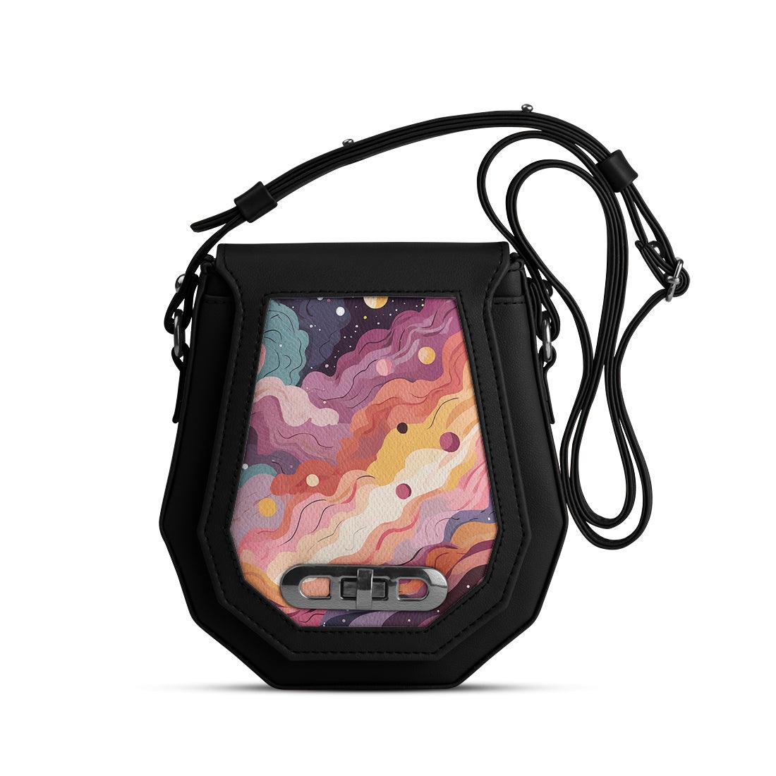 Black Polygon Crossbags wavy sky - CANVAEGYPT