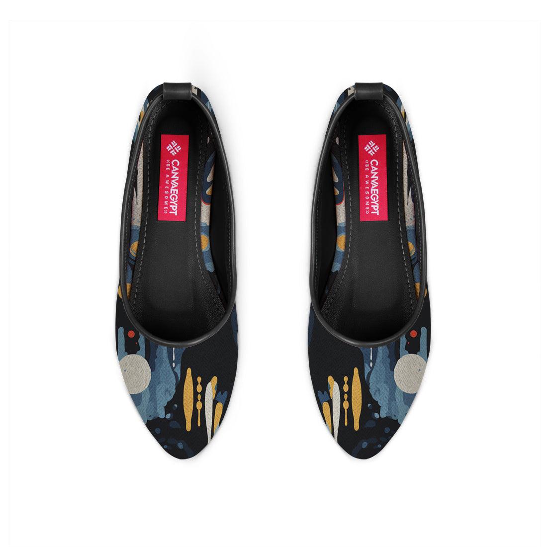 Black Round Toe Shoe Artistry - CANVAEGYPT