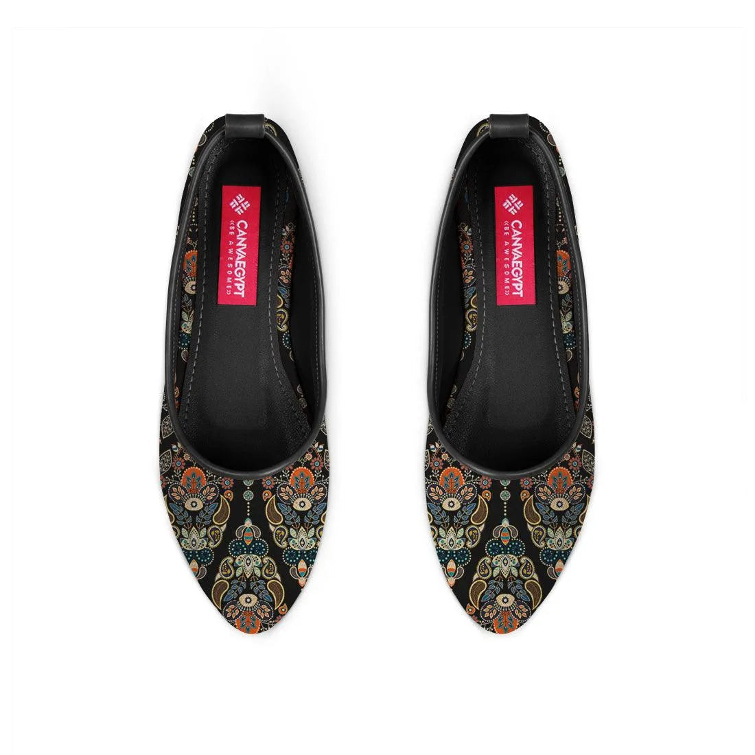 Black Round Toe Shoe Agy - 1
