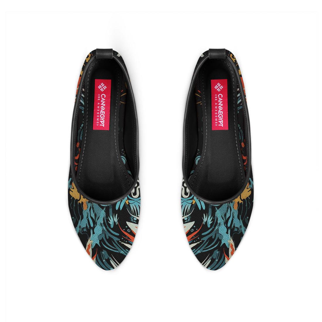 Black Round Toe Shoe Chromatic - CANVAEGYPT