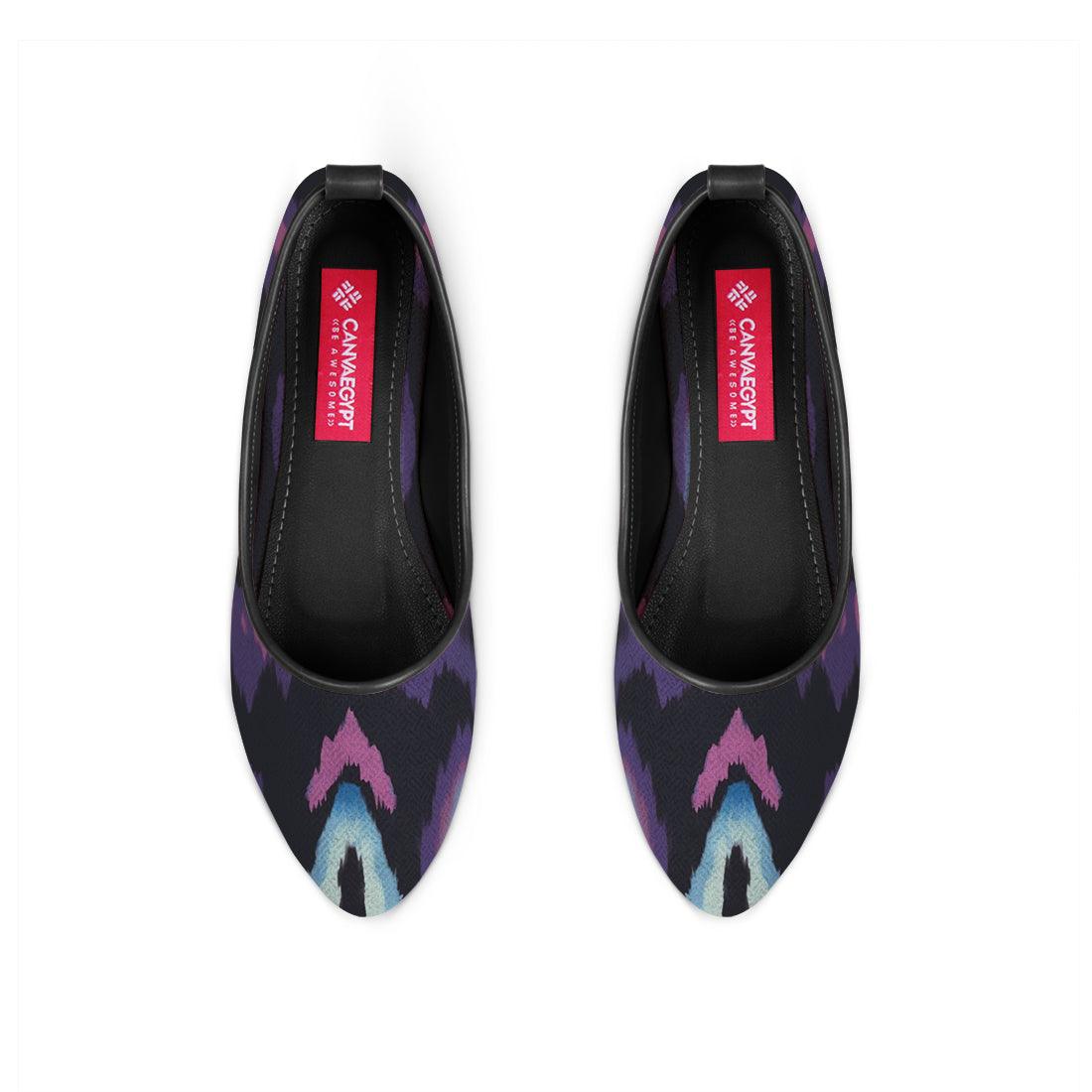 Black Round Toe Shoe Faded - CANVAEGYPT