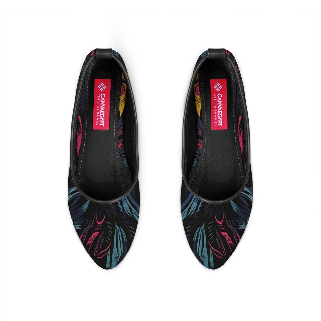 Black Round Toe Shoe Growing - CANVAEGYPT