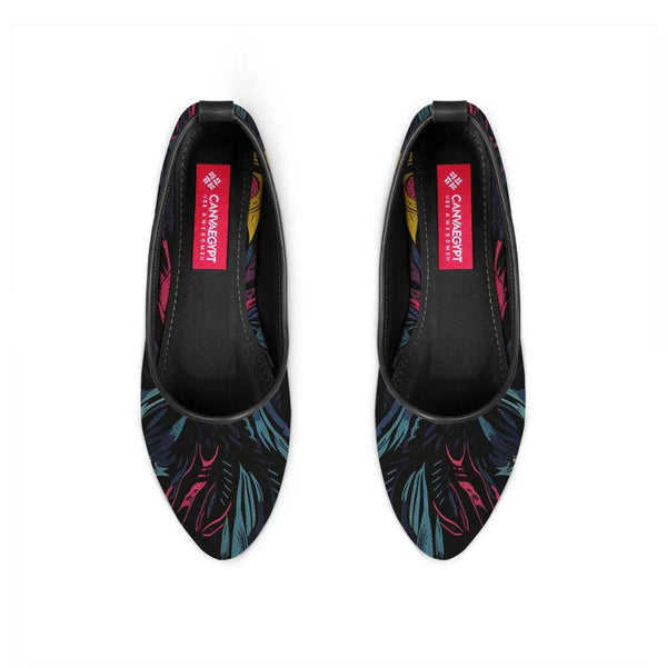 Black Round Toe Shoe Growing - CANVAEGYPT