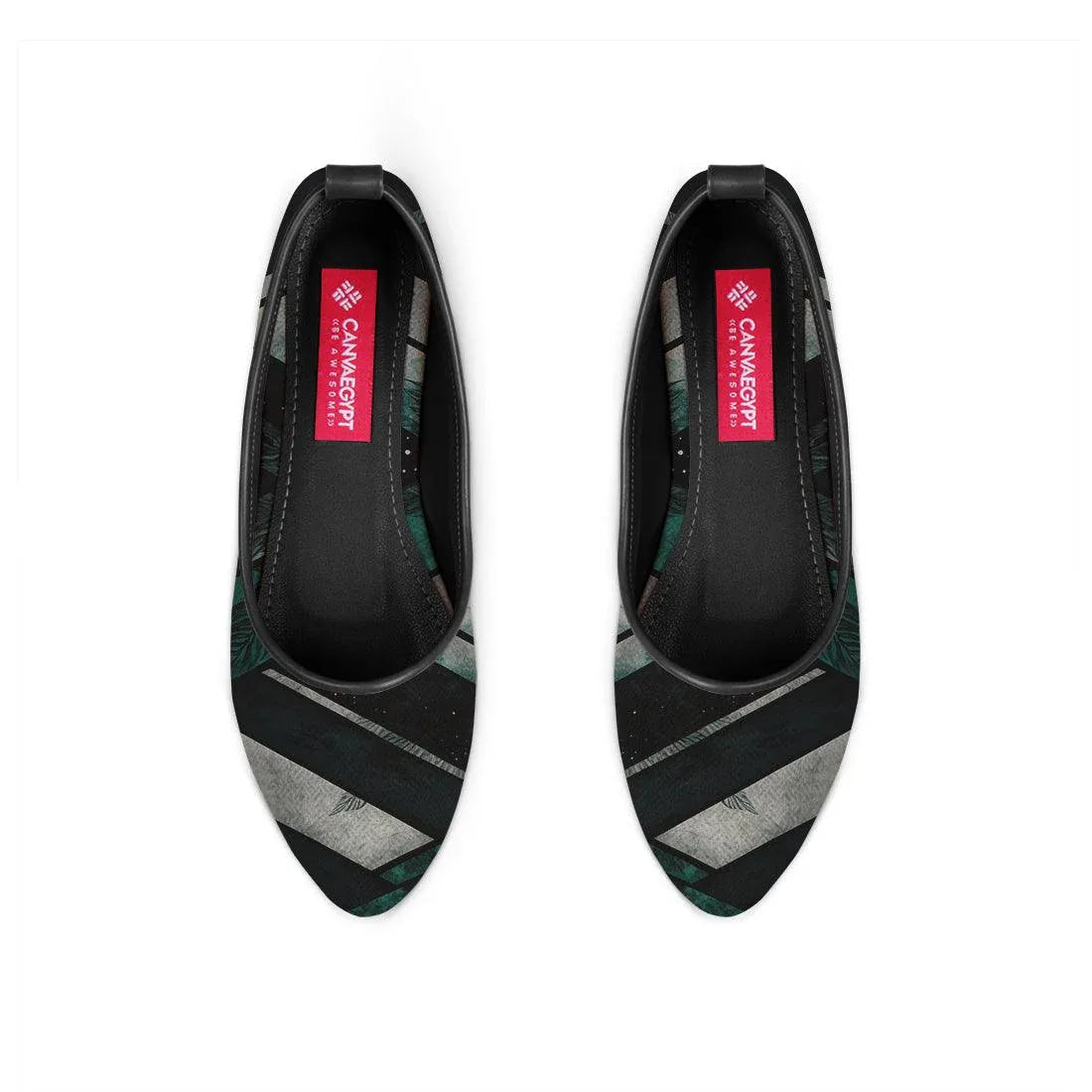 Black Round Toe Shoe Lines