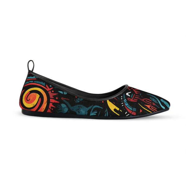 Black Round Toe Shoe Looming