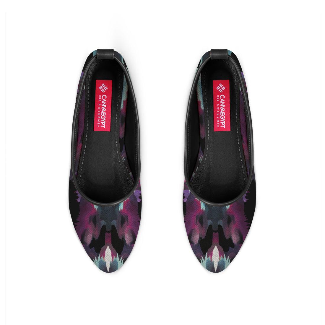 Black Round Toe Shoe Orbs - CANVAEGYPT