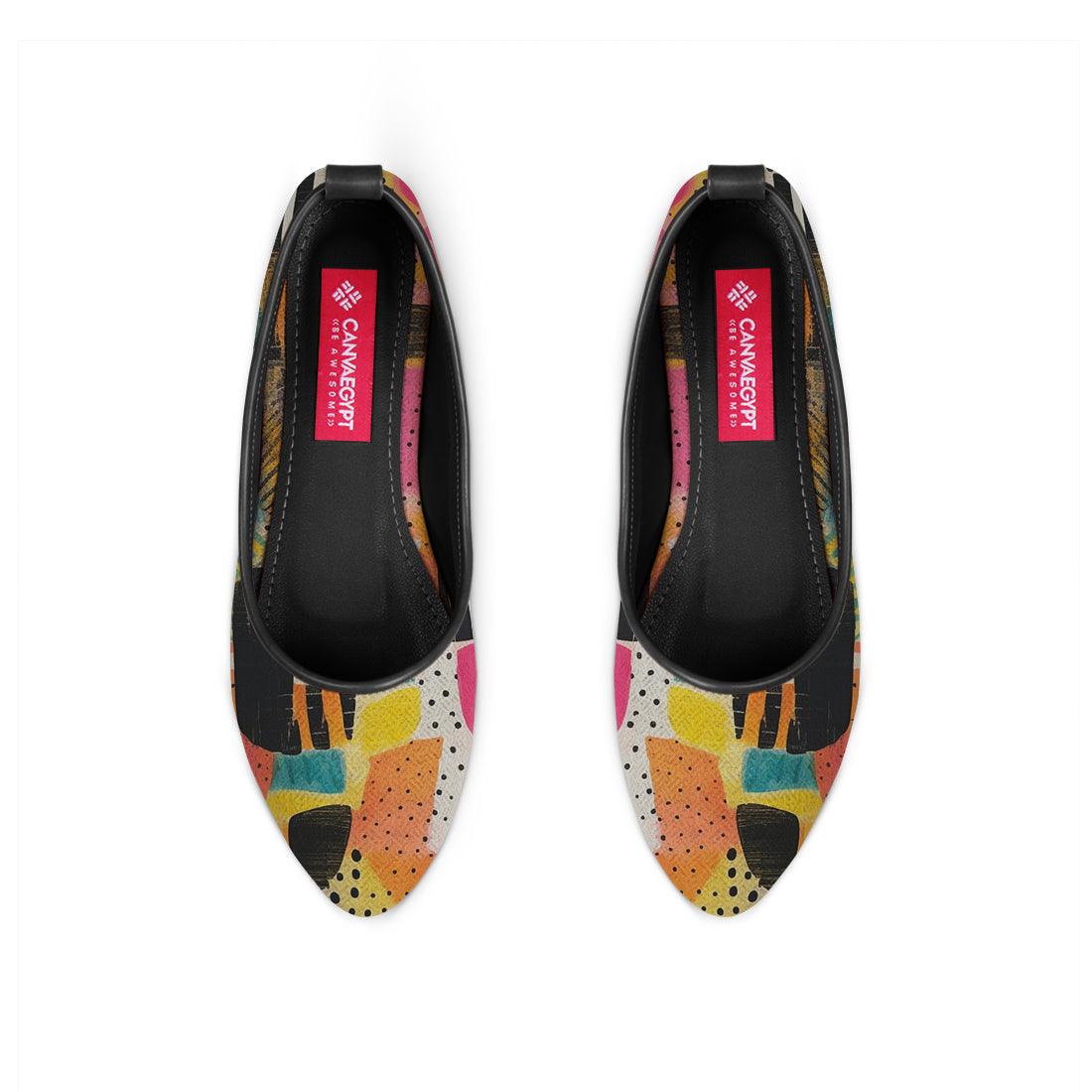 Black Round Toe Shoe Paint - CANVAEGYPT