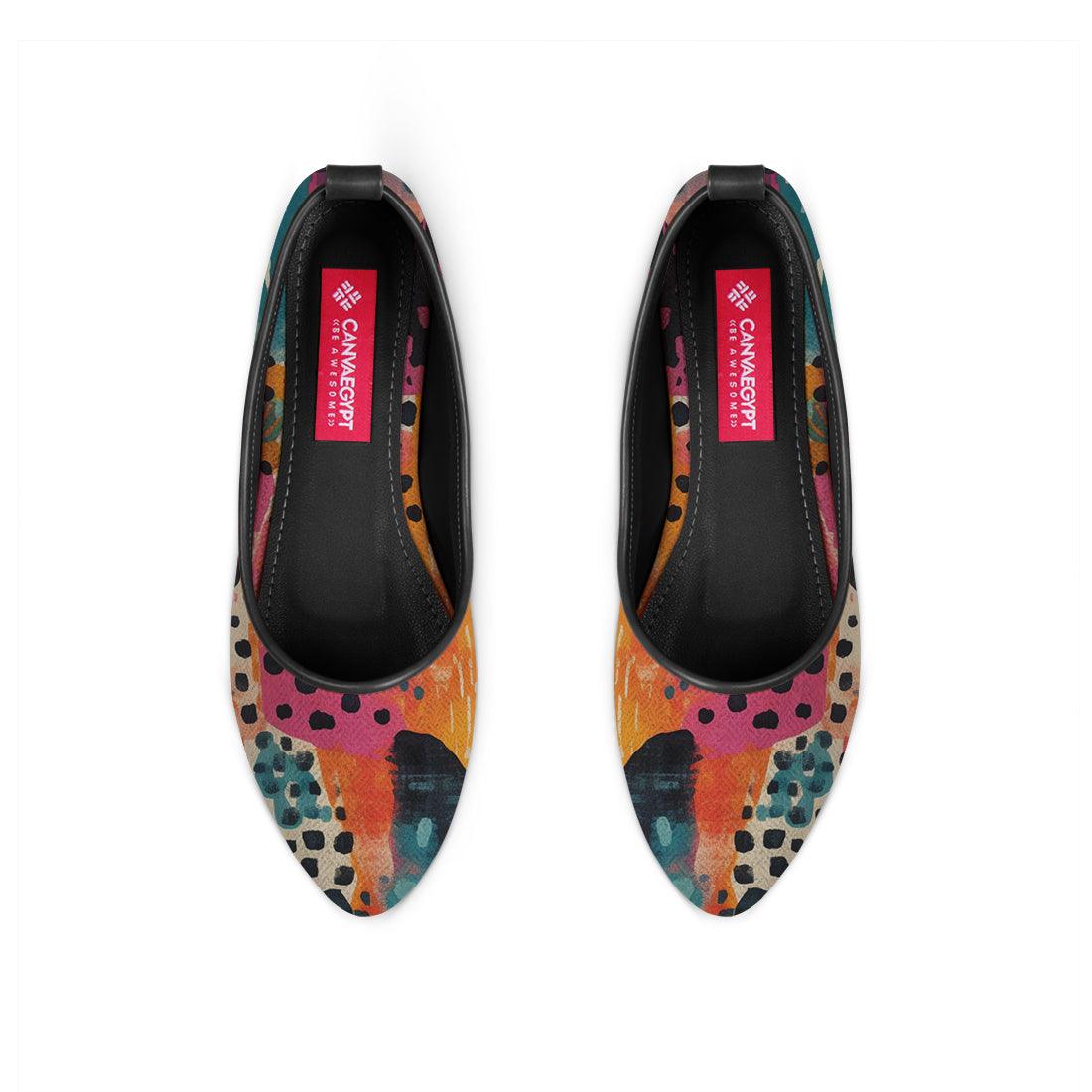 Black Round Toe Shoe Splash - CANVAEGYPT