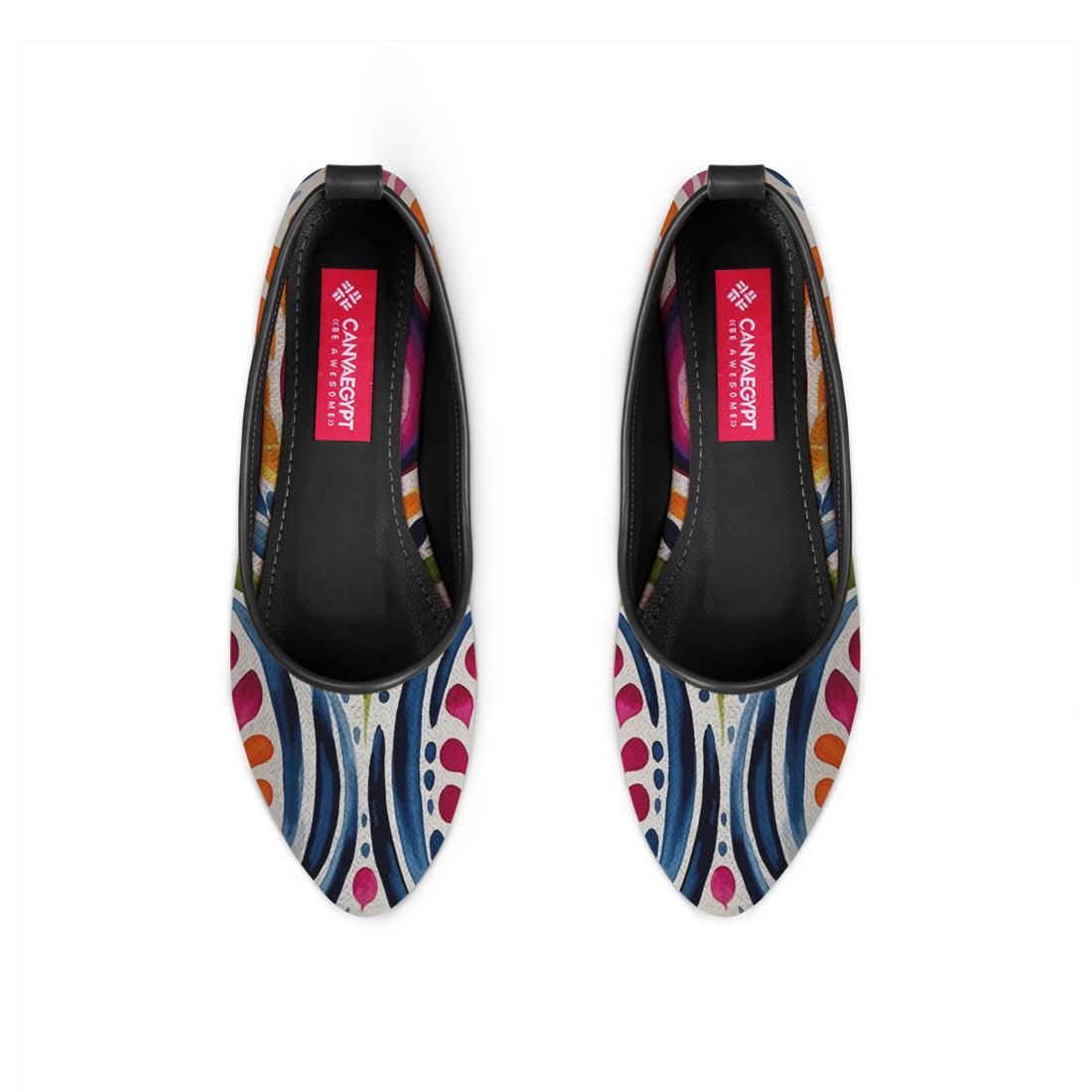 Black Round Toe Shoe Stipples - CANVAEGYPT