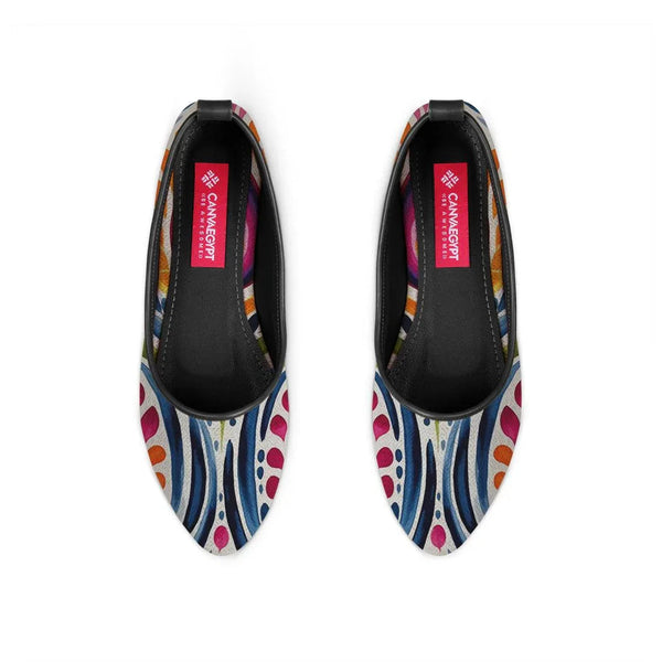 Black Round Toe Shoe Stipples - CANVAEGYPT