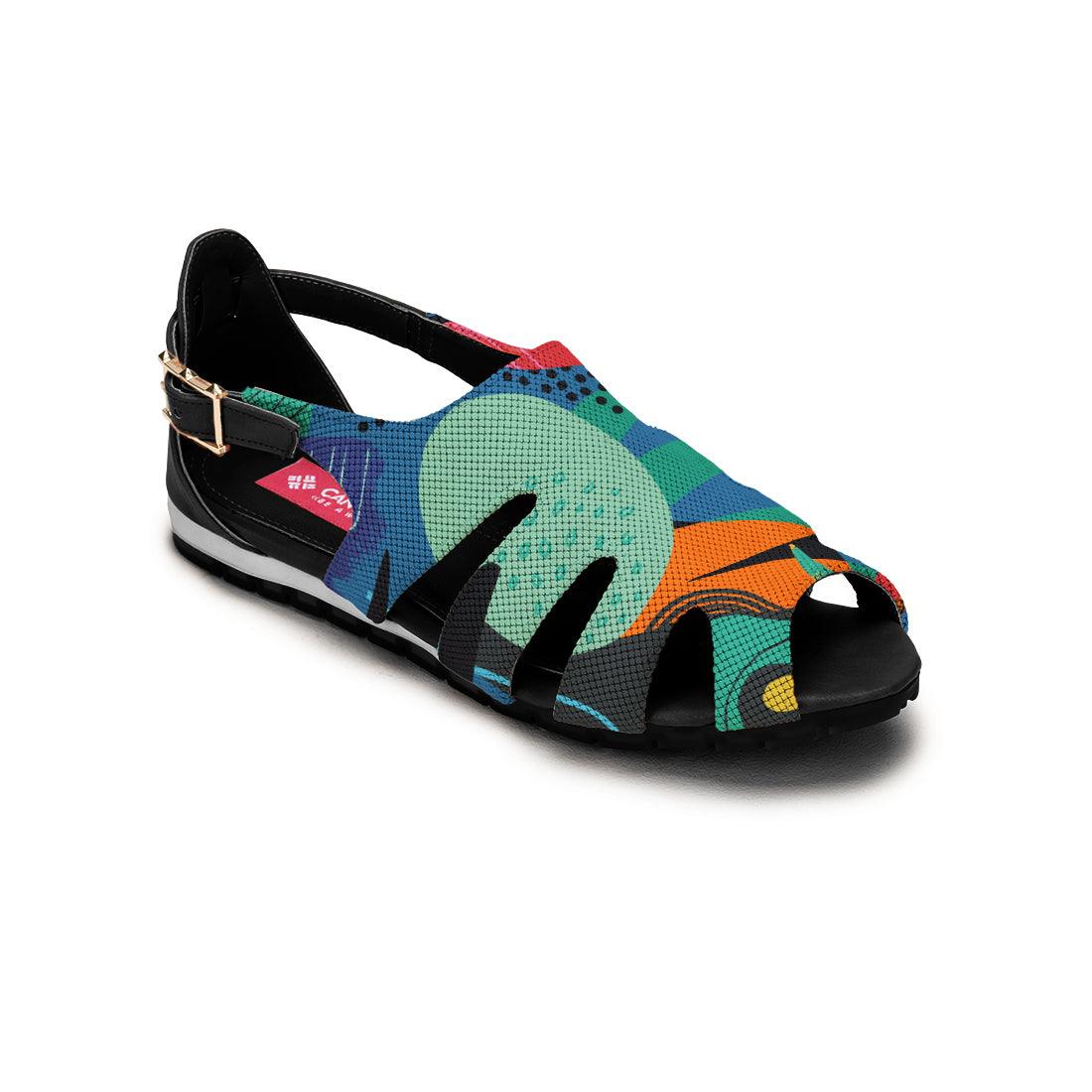 Black Spider Toe Sandal Abstract - CANVAEGYPT