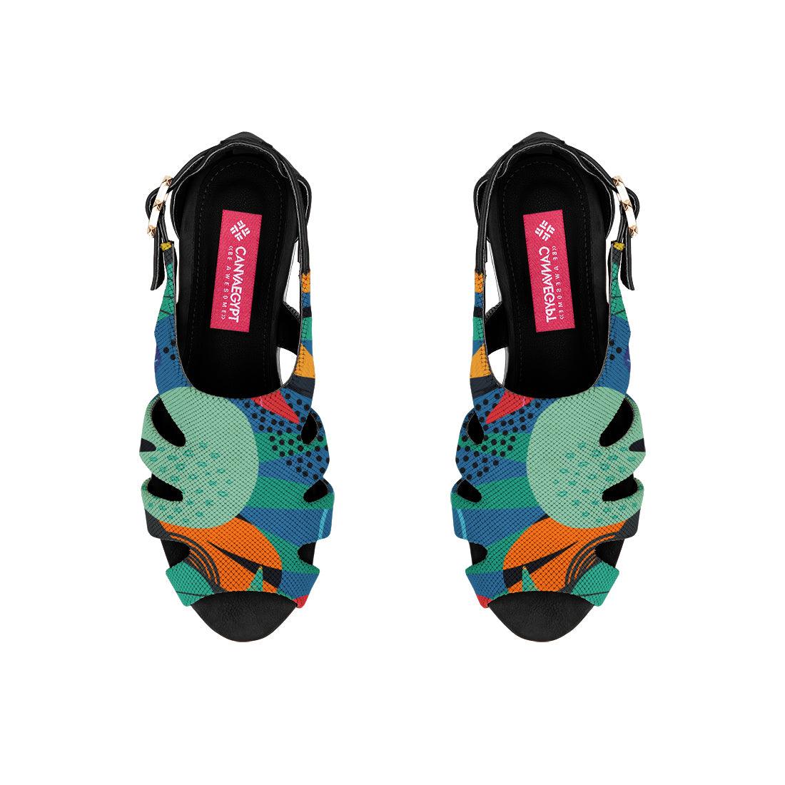 Black Spider Toe Sandal Abstract - CANVAEGYPT