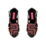 Black Spider Toe Sandal African Symbol