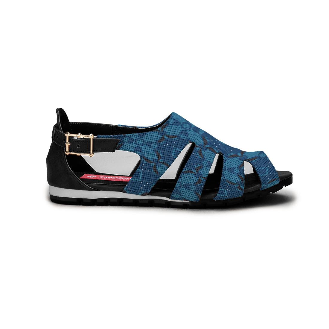 Black Spider Toe Sandal Blues - CANVAEGYPT