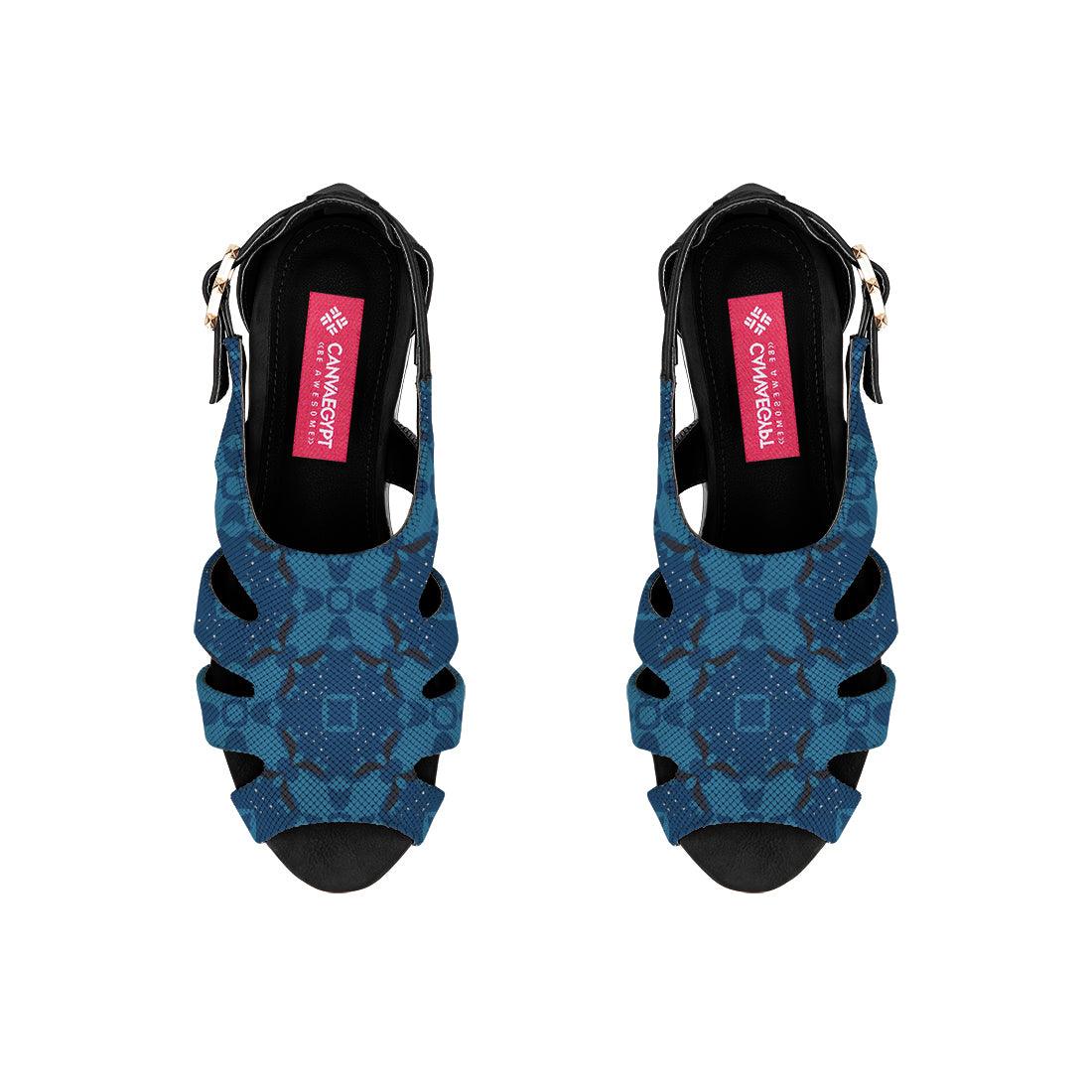 Black Spider Toe Sandal Blues - CANVAEGYPT