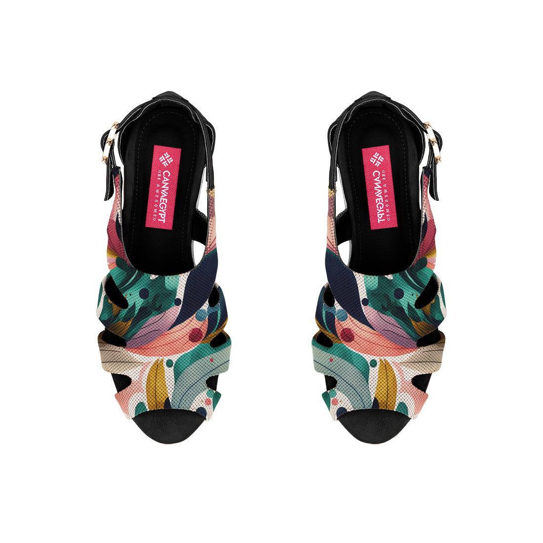 Black Spider Toe Sandal Color Flow - CANVAEGYPT