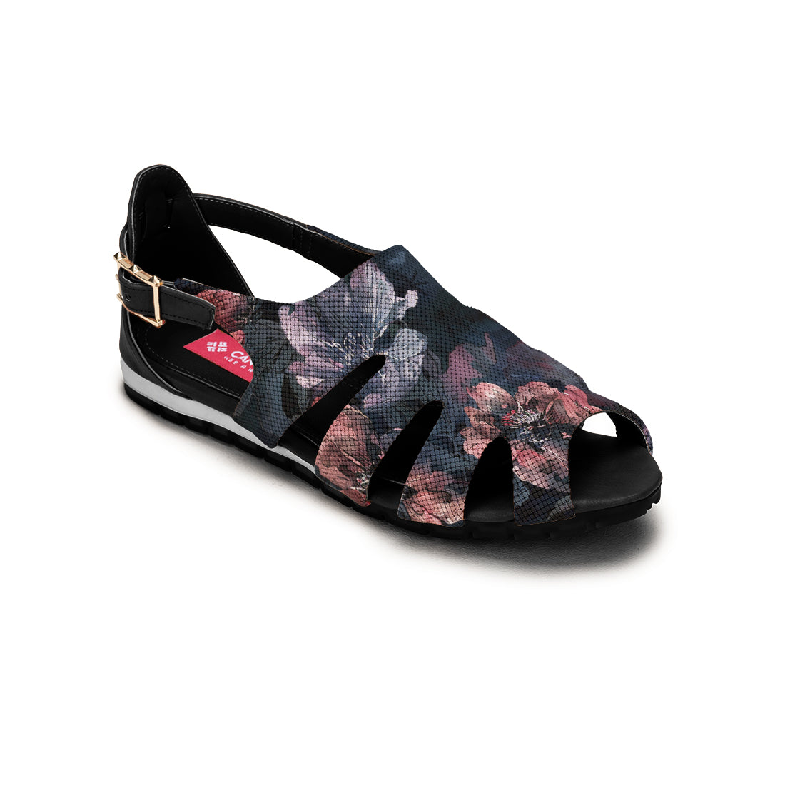 Black Spider Toe Sandal Dark Pattern