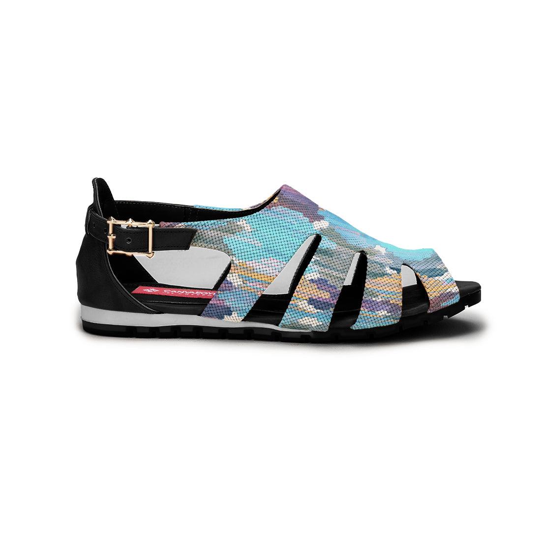 Black Spider Toe Sandal Iris - CANVAEGYPT
