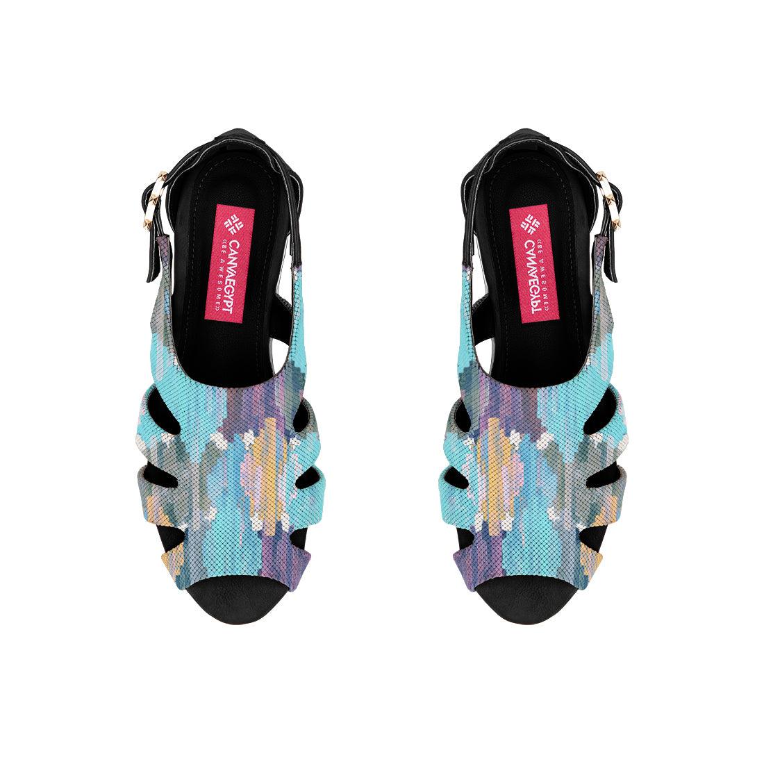 Black Spider Toe Sandal Iris - CANVAEGYPT