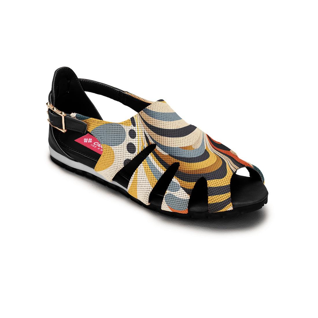 Black Spider Toe Sandal Multicolored - CANVAEGYPT