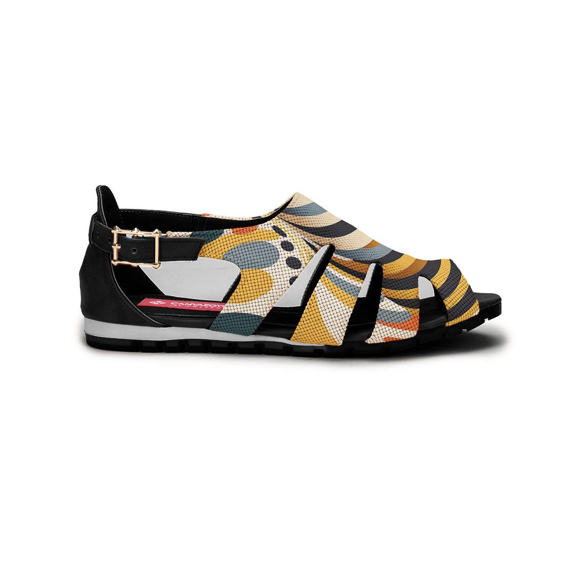 Black Spider Toe Sandal Multicolored - CANVAEGYPT