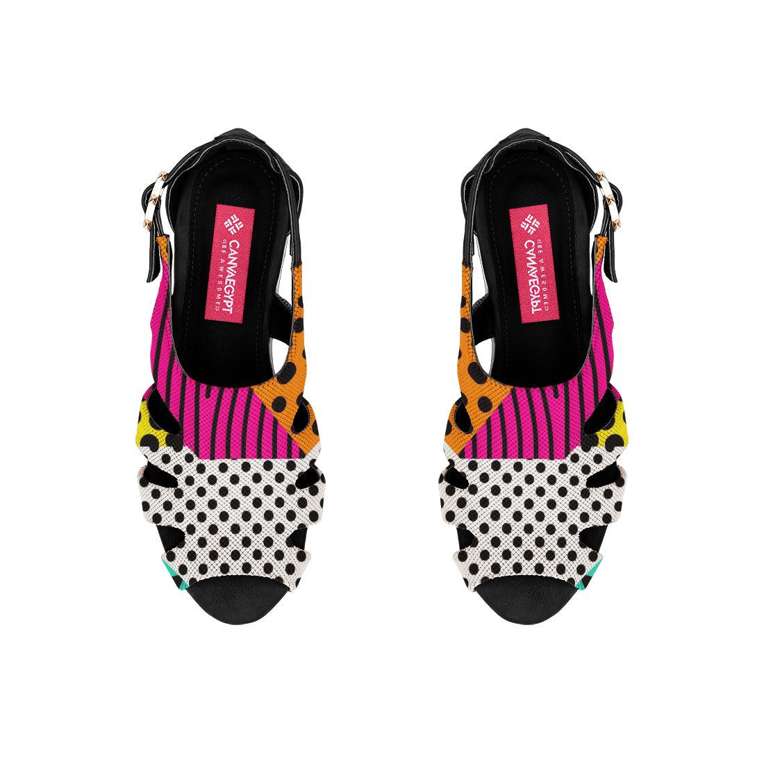 Black Spider Toe Sandal Patterns - CANVAEGYPT