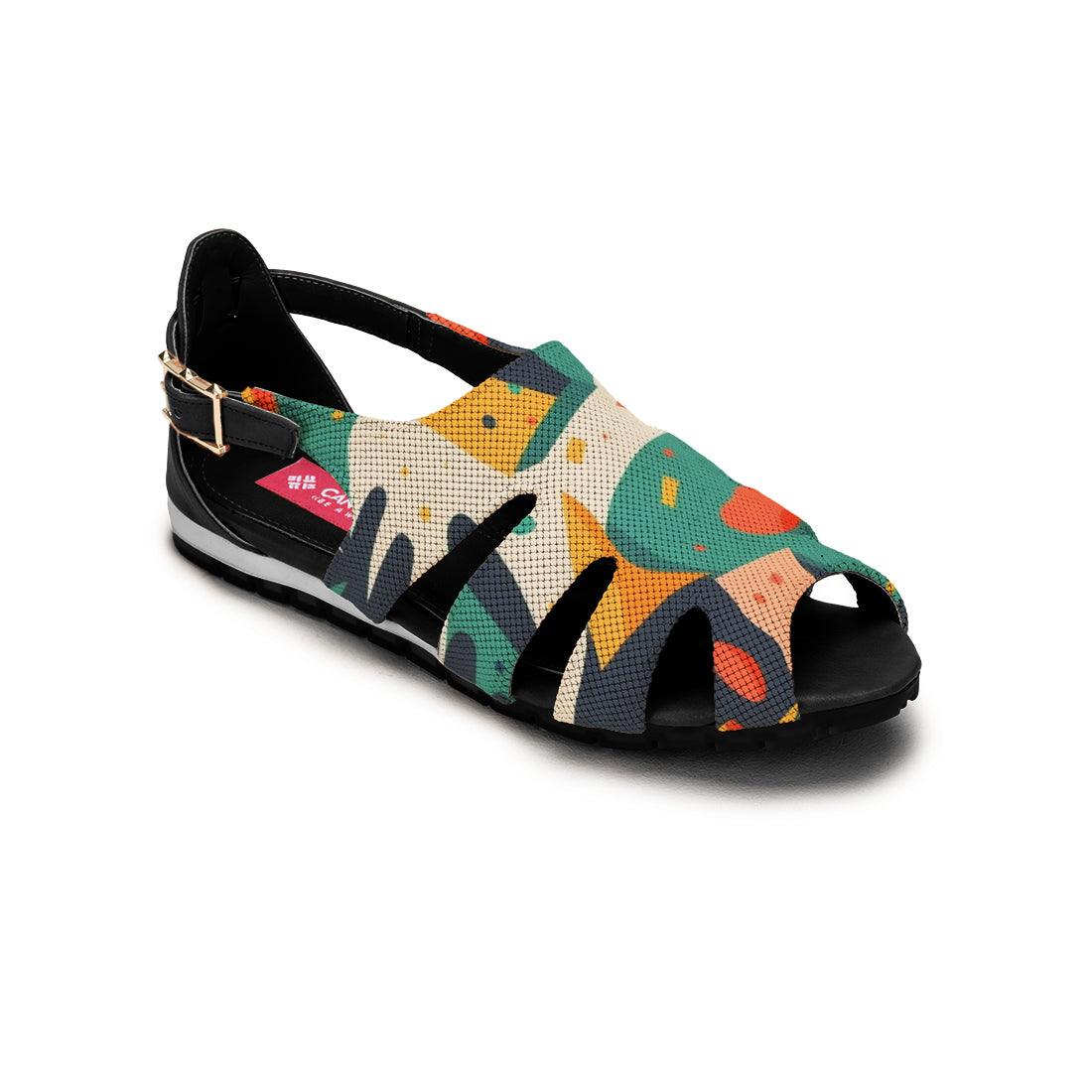 Black Spider Toe Sandal Shapes - CANVAEGYPT