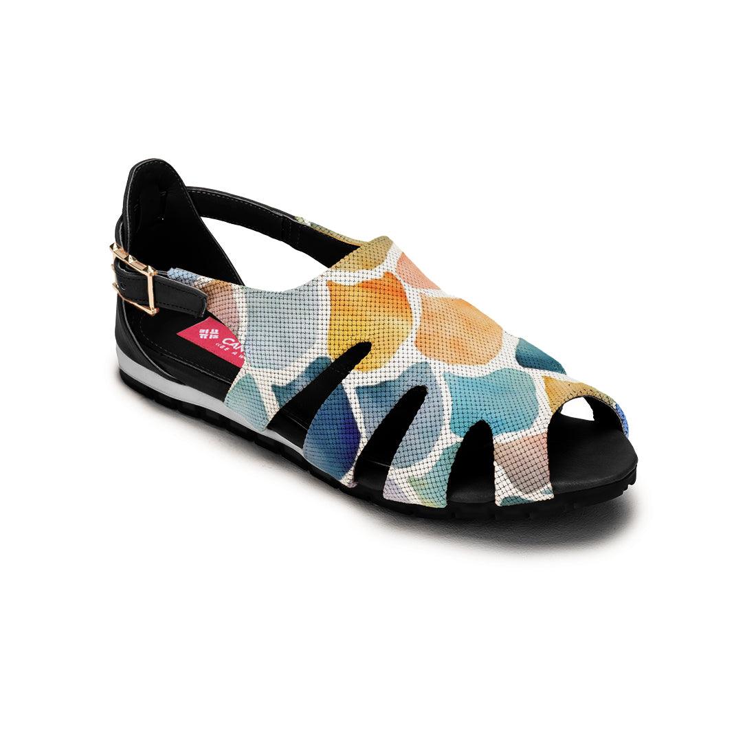 Black Spider Toe Sandal Shining - CANVAEGYPT