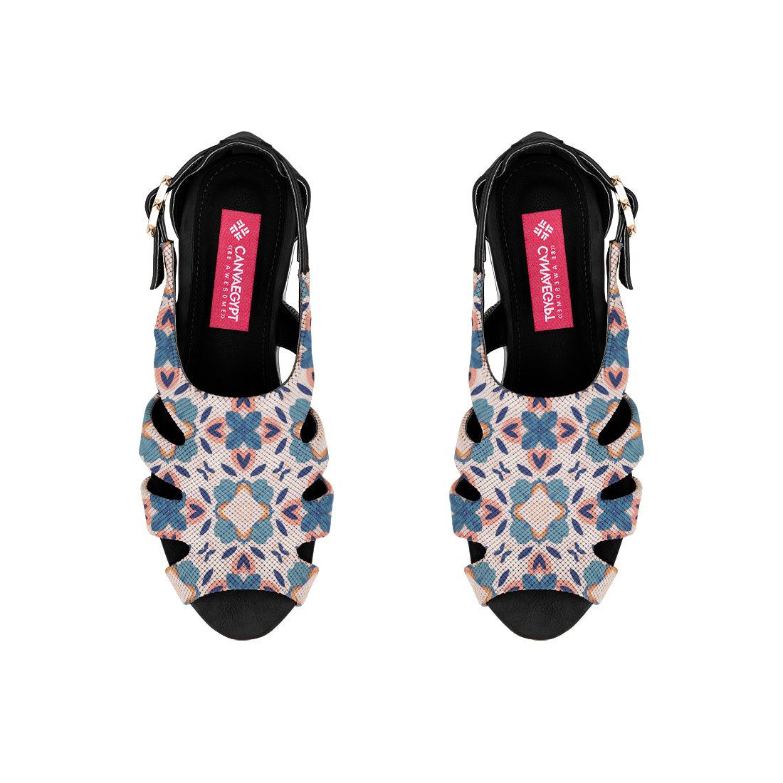 Black Spider Toe Sandal Texture - CANVAEGYPT