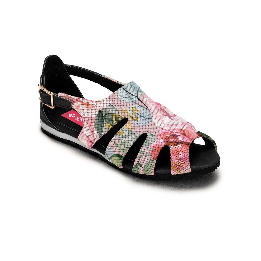 Black Spider Toe Sandal Watercolor Gentle - CANVAEGYPT