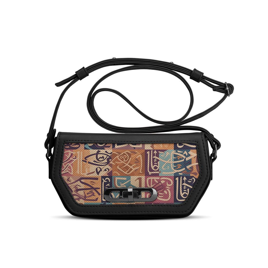 Black Swag Crossbody Wall Mural - CANVAEGYPT