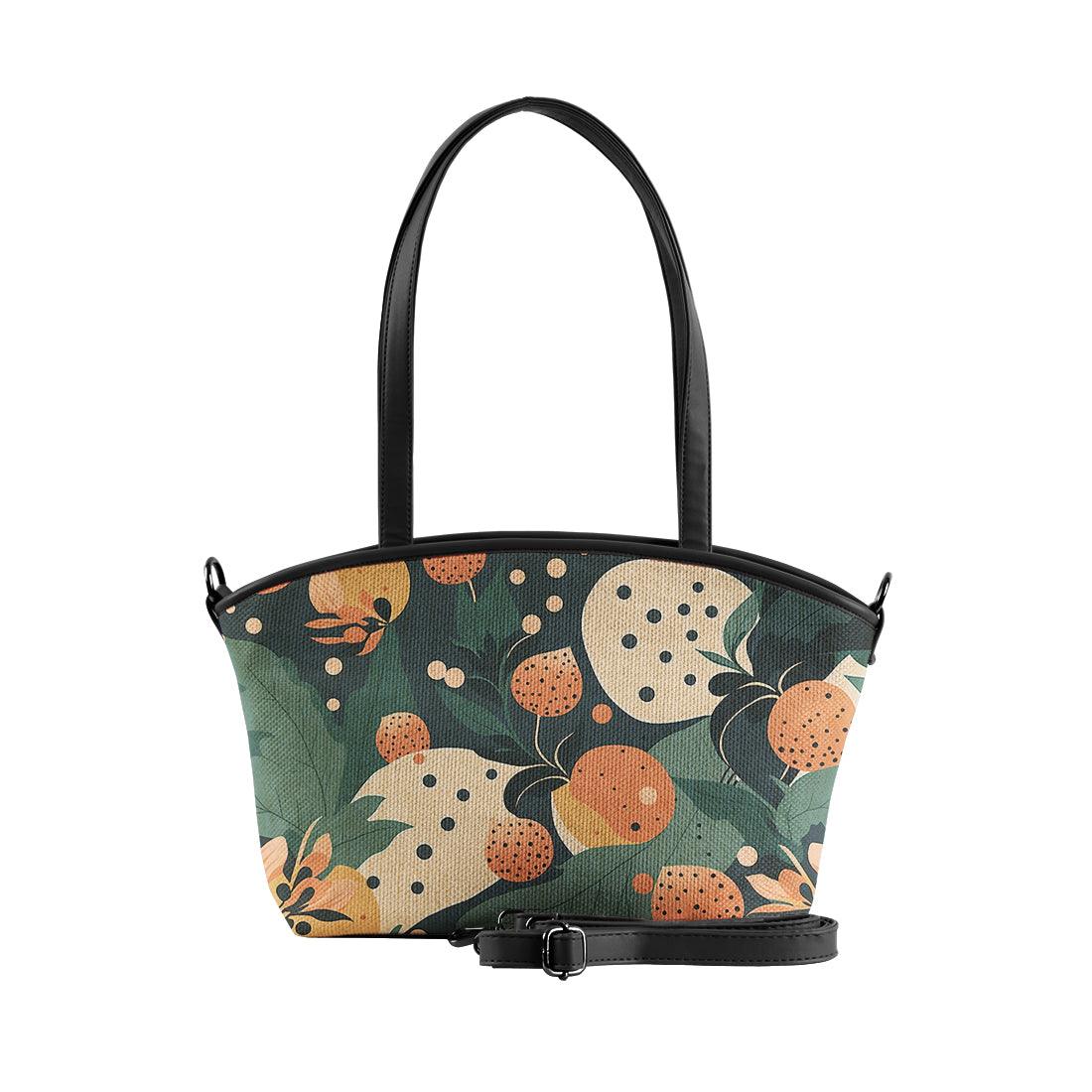 Black Wide Tote Bag Fruit - CANVAEGYPT
