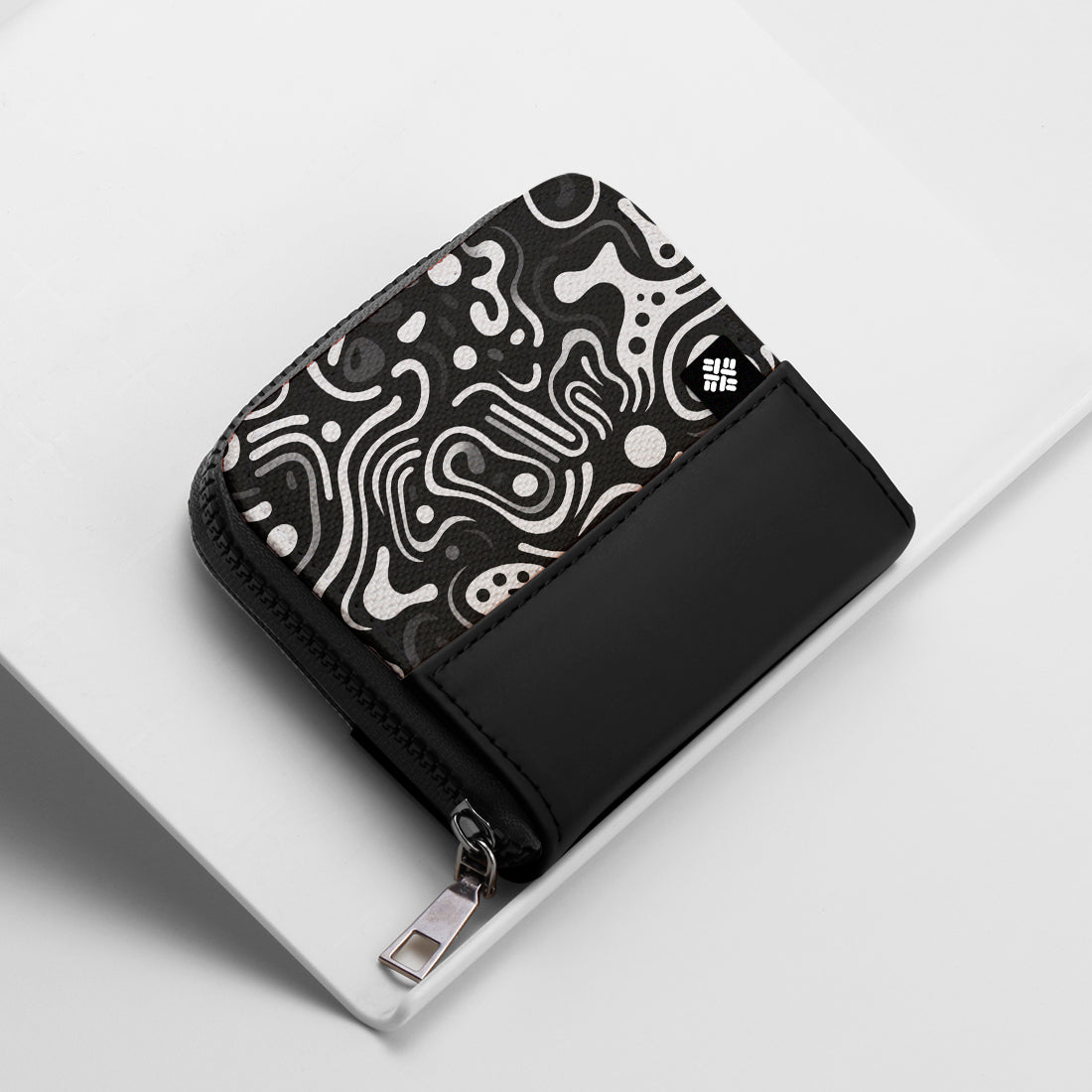 Black ZipPop Wallet Inkblot Echoes