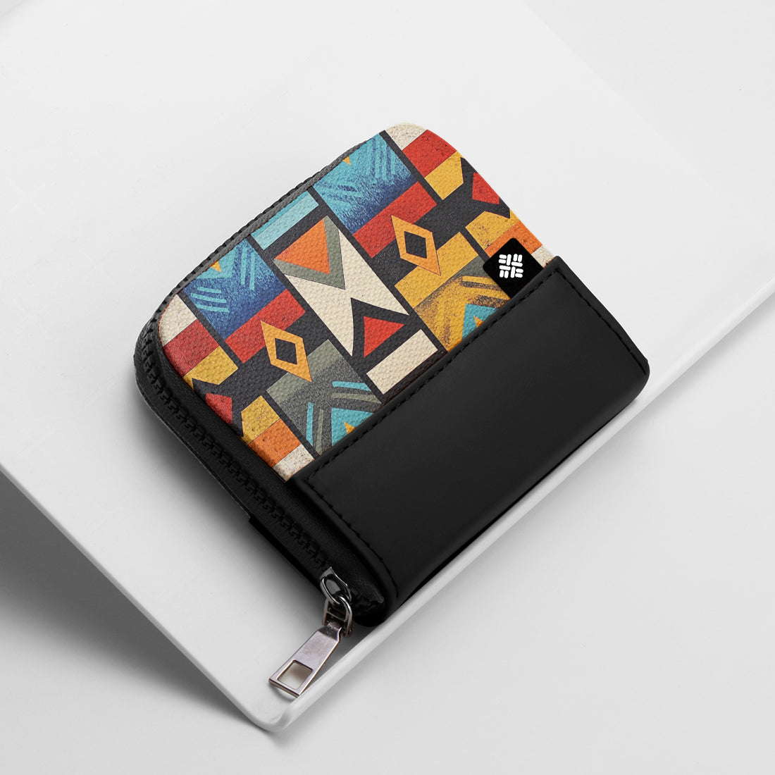 Black ZipPop Wallet Nomad Geometry