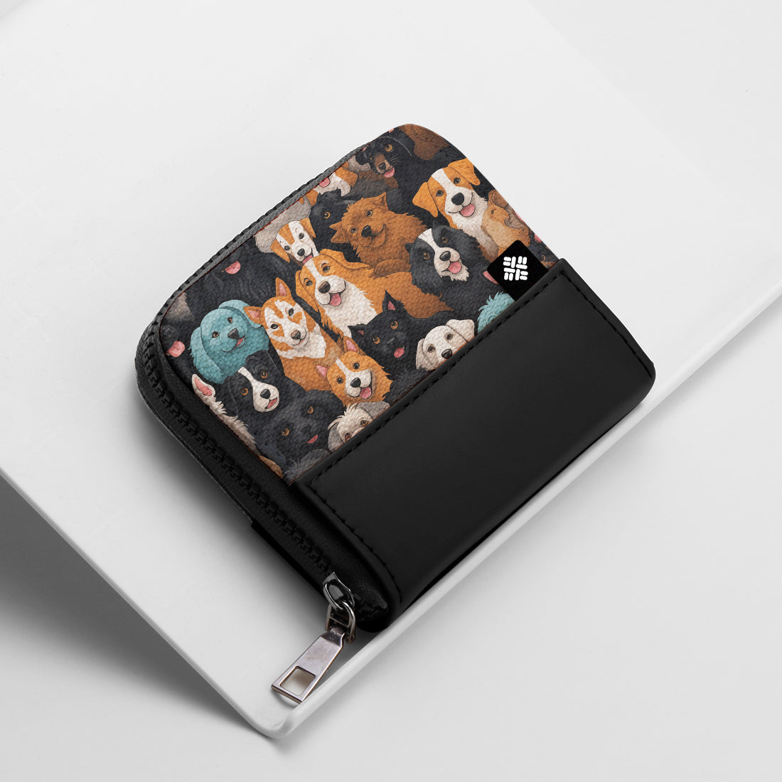 Black ZipPop Wallet Puppy Pals