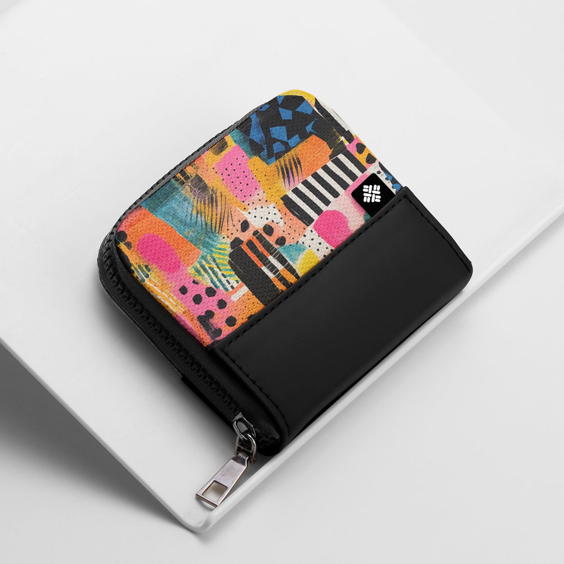 Black ZipPop Wallet Street Mosaic