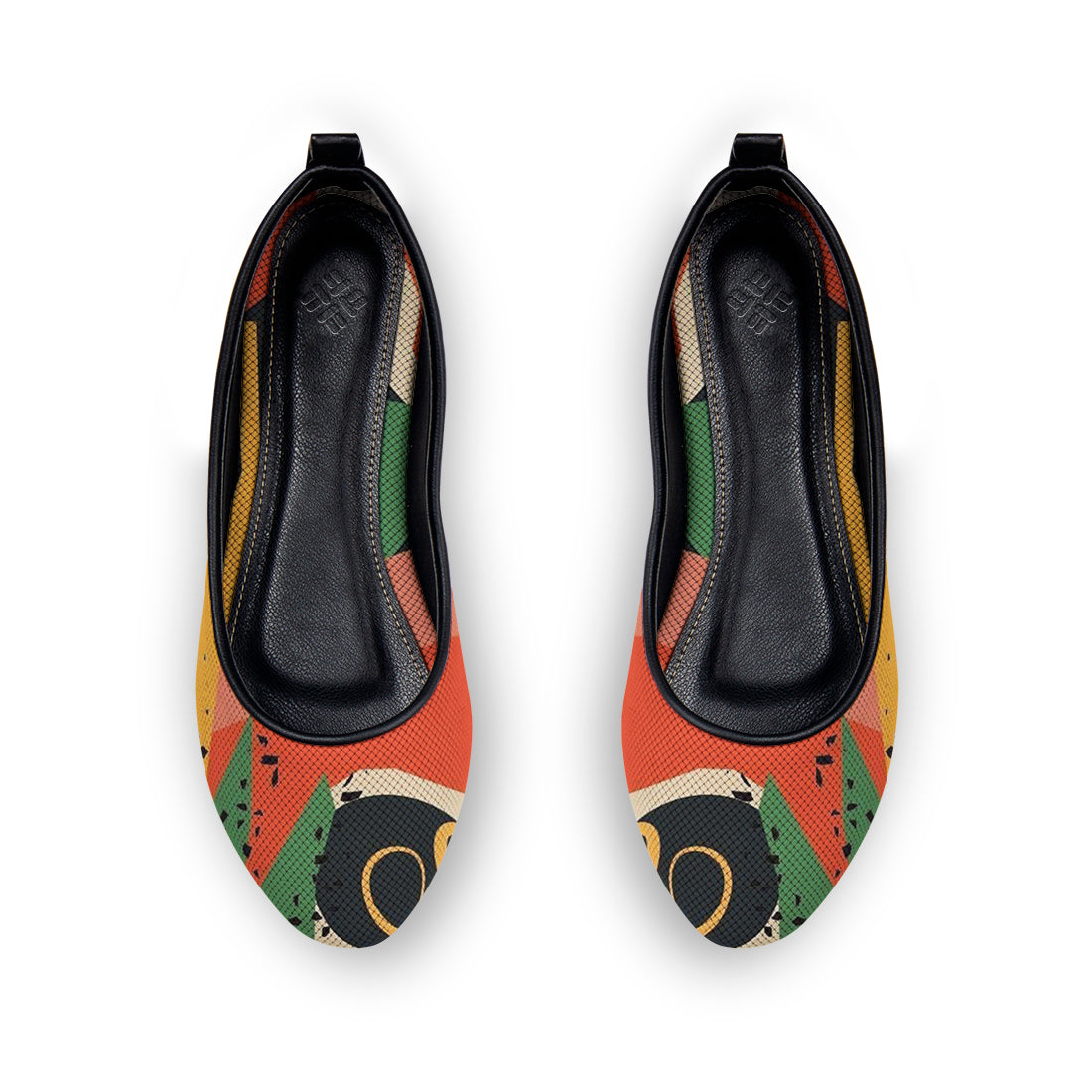 Black Round Toe Shoe Abstract