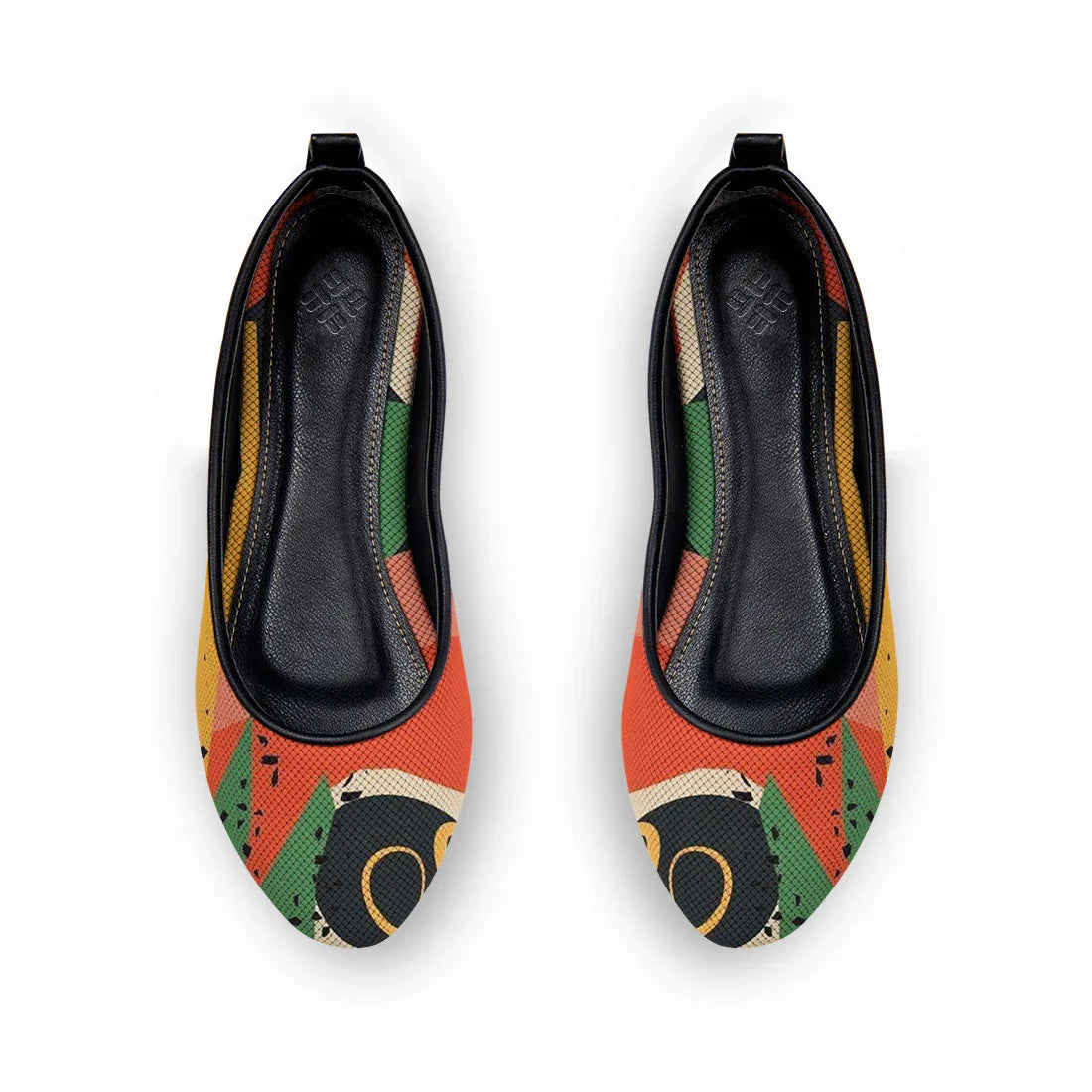 Black Round Toe Shoe Abstract