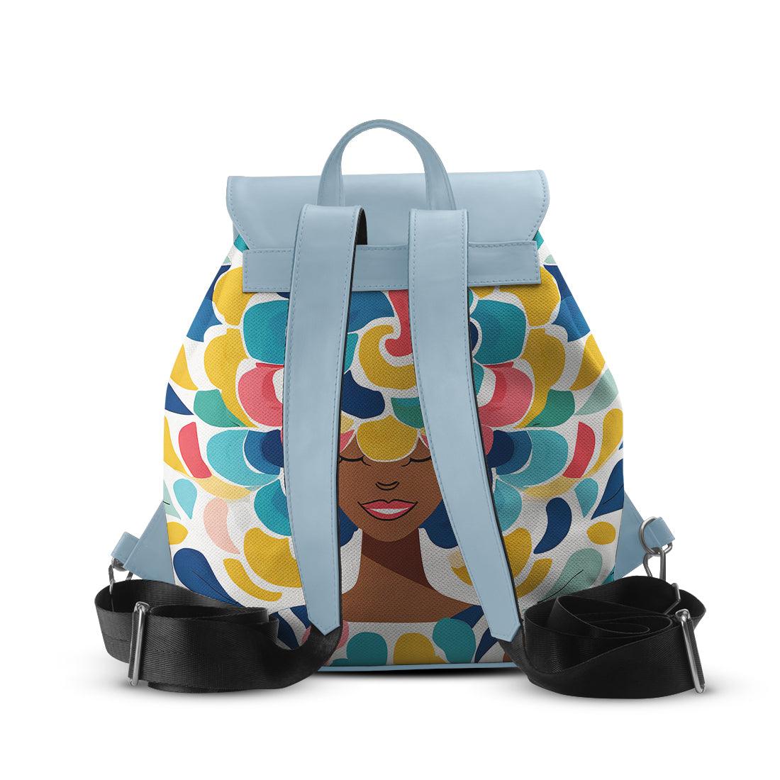 Blue Aurora Backpack Pretty Lady - CANVAEGYPT