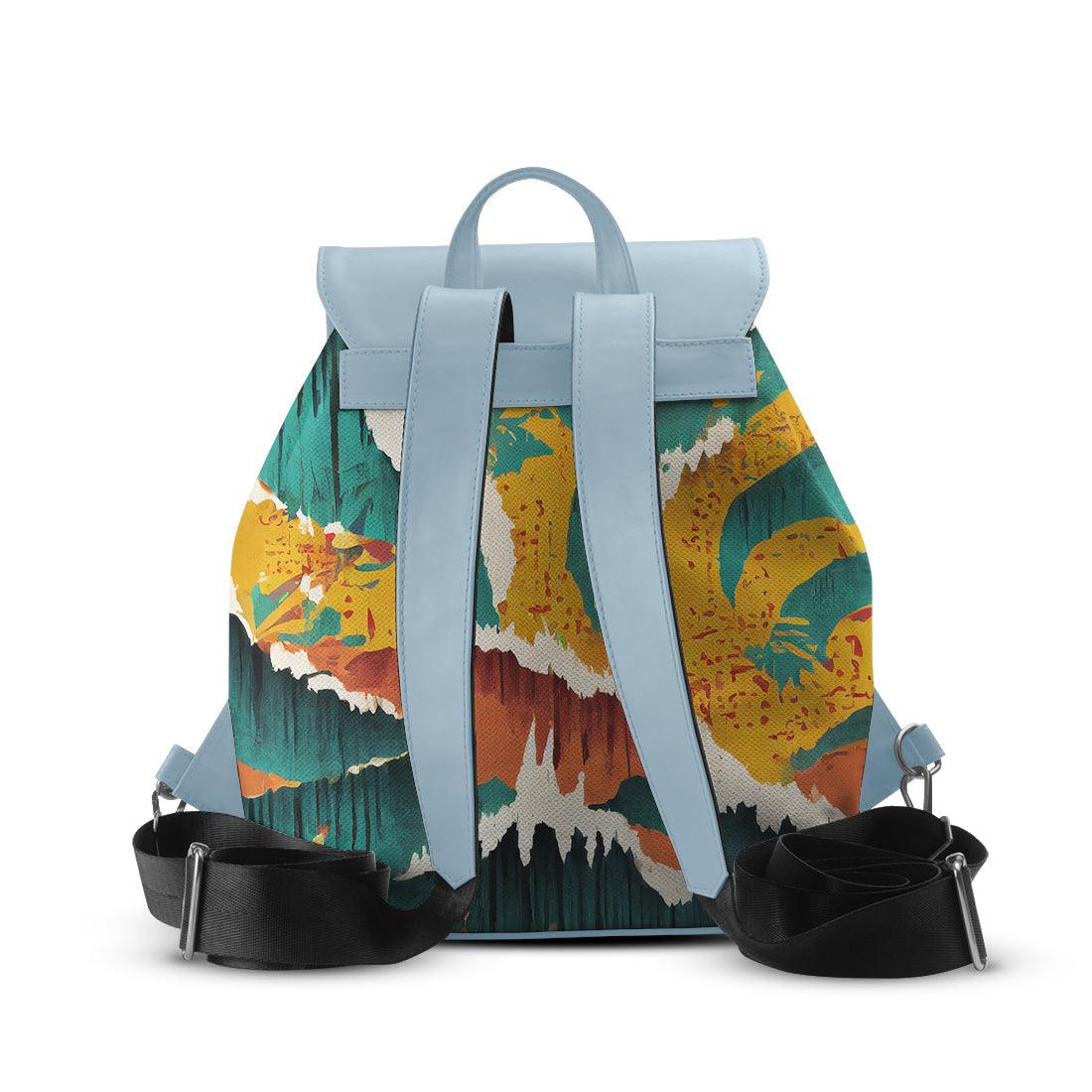 Blue Aurora Backpack Texture - CANVAEGYPT