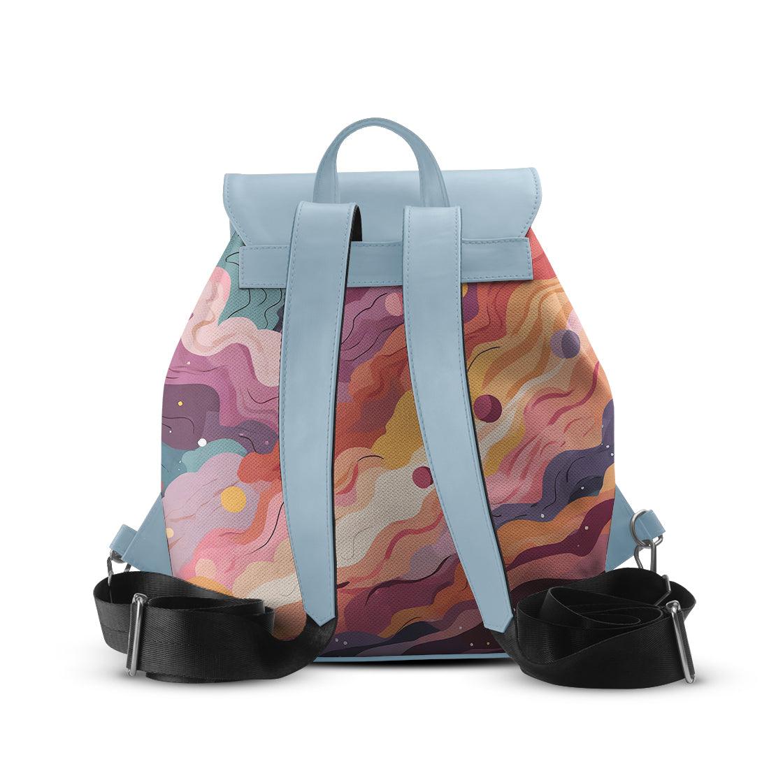 Blue Aurora Backpack Wavy Sky - CANVAEGYPT