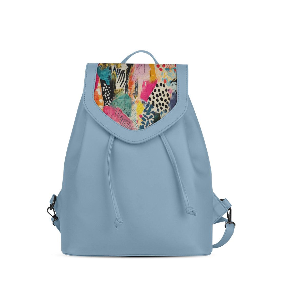 Blue City Serenade Backpack Abstract Artistry - CANVAEGYPT