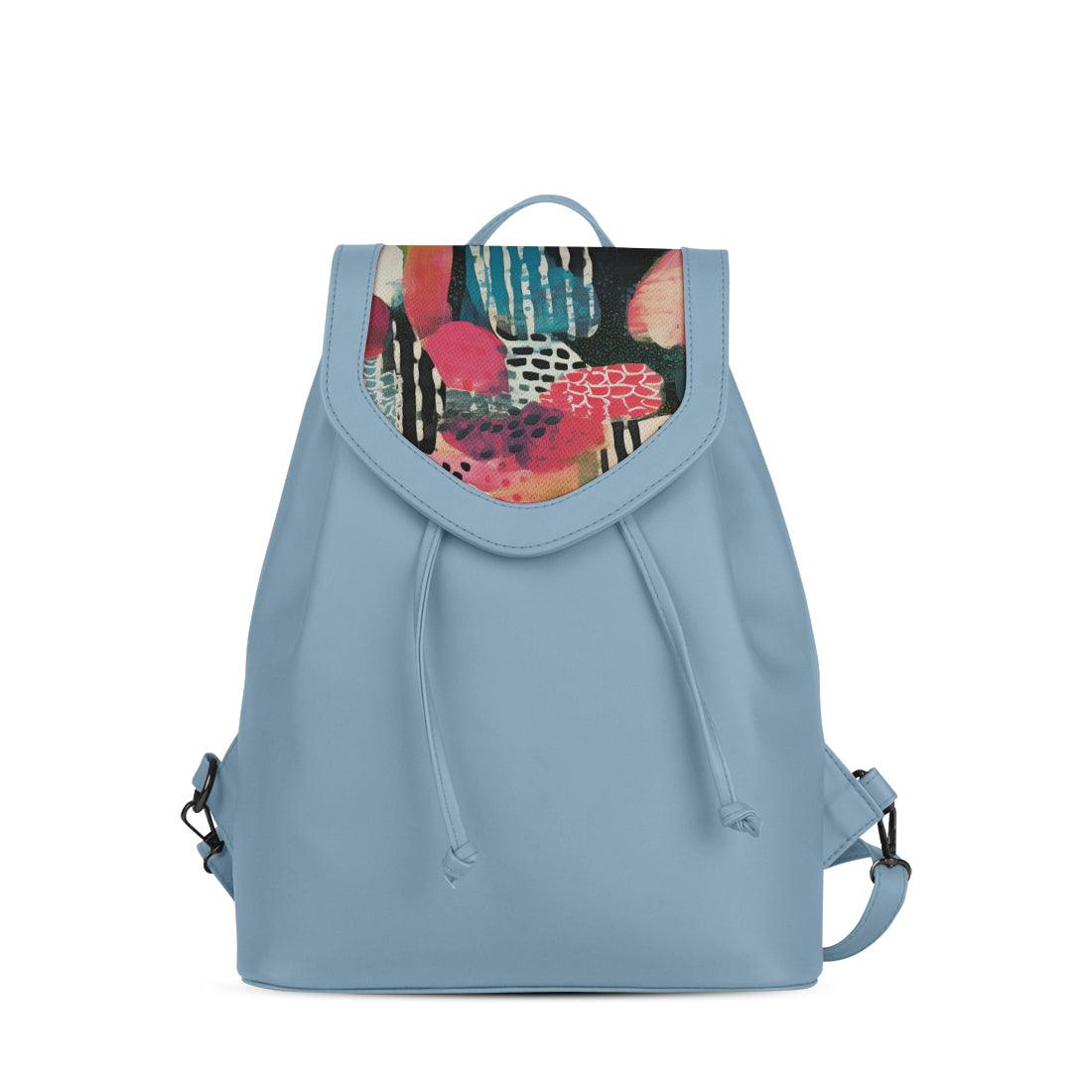 Blue City Serenade Backpack Artistic Chaos Back - CANVAEGYPT