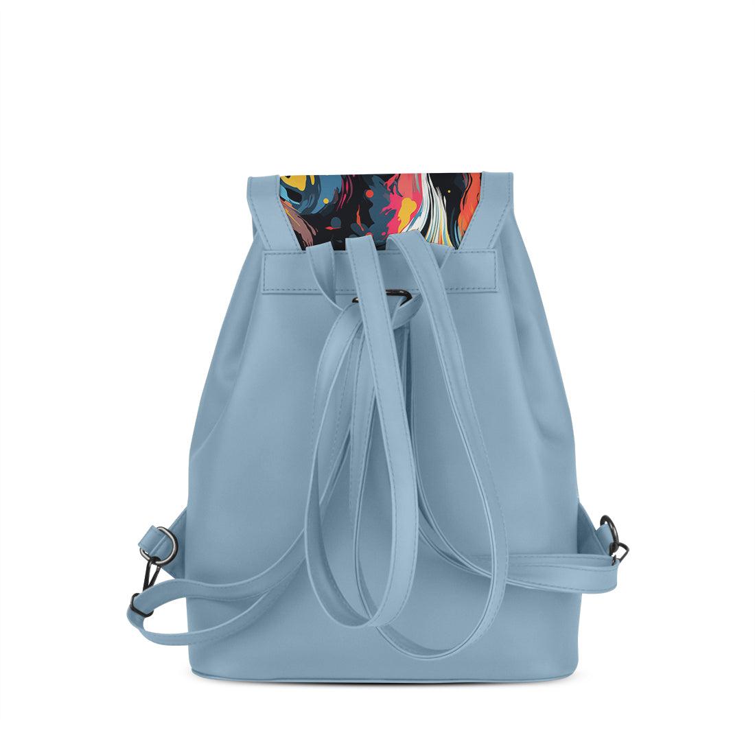 Blue City Serenade Backpack Ethereal Abstract - CANVAEGYPT
